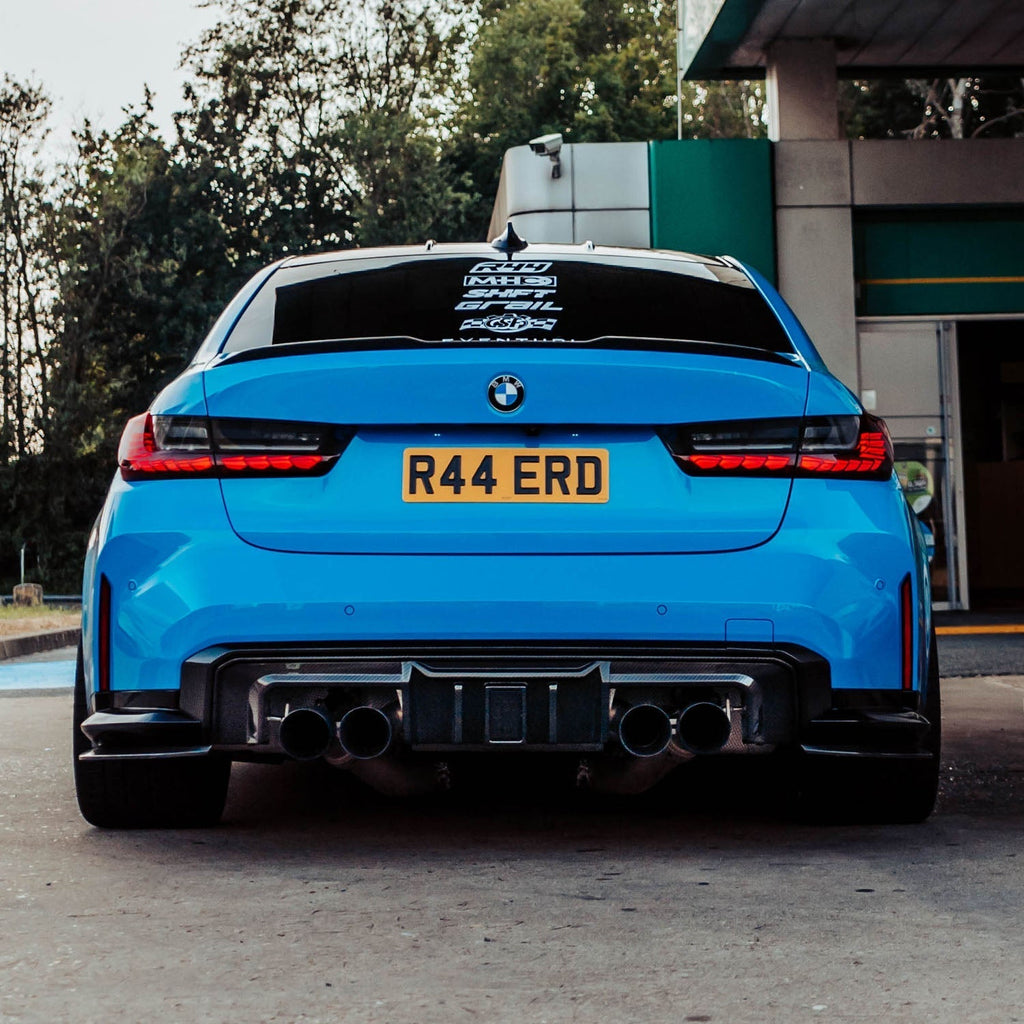 MHC+ BMW G80 & G81 M3 SS1 Pre Preg Carbon Fibre Rear Side Splitters