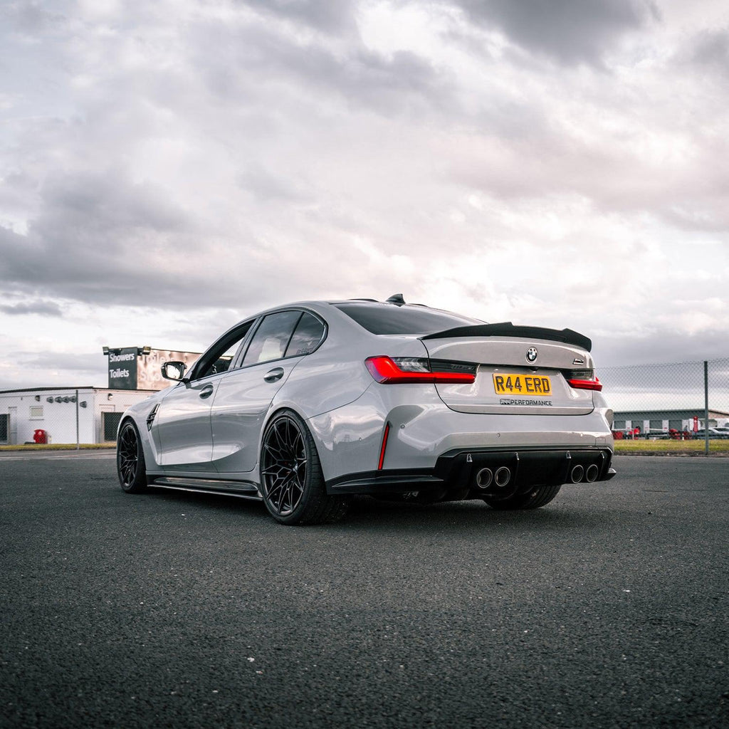 MHC+ BMW G80 M3 Pre Preg Carbon Fibre Ducktail Style Rear Spoiler