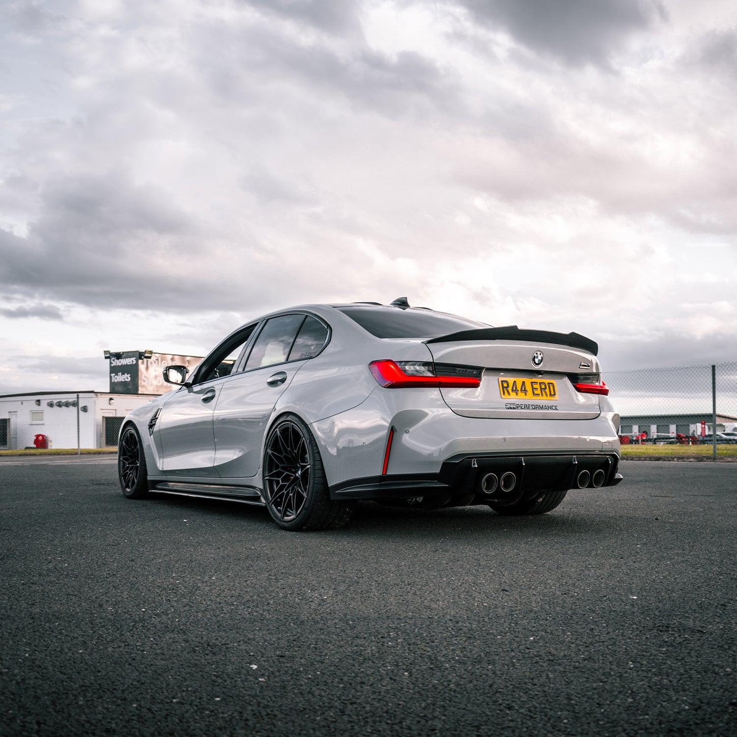 MHC+ BMW G80 M3 Pre Preg Carbon Fibre Ducktail Style Rear Spoiler