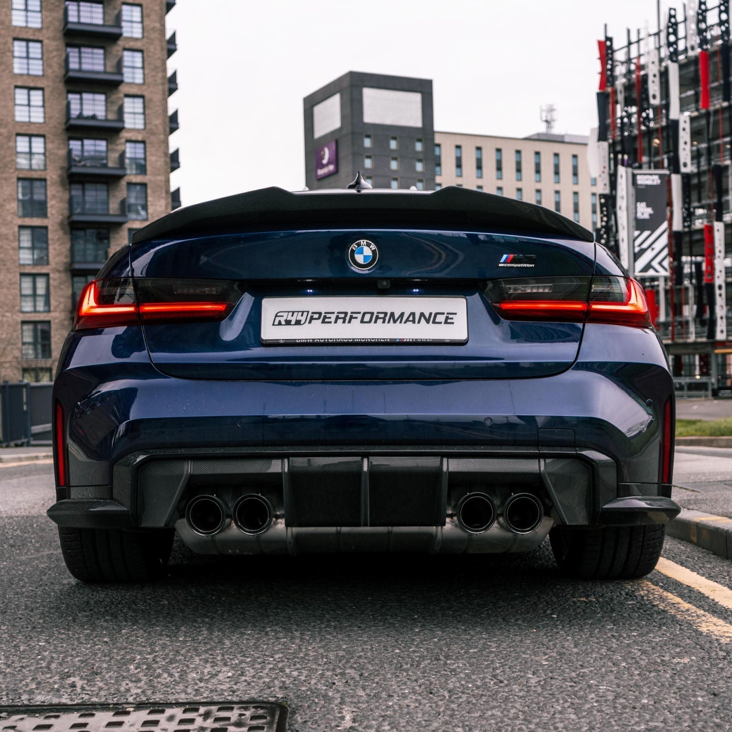 MHC+ BMW G80 M3 Pre Preg Carbon Fibre Ducktail Style Rear Spoiler