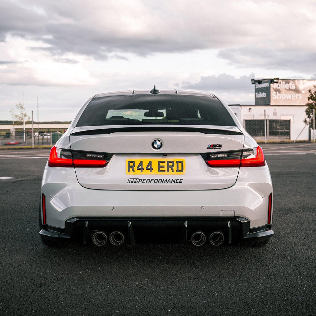 MHC+ BMW G80 M3 Pre Preg Carbon Fibre Performance Style Rear Spoiler