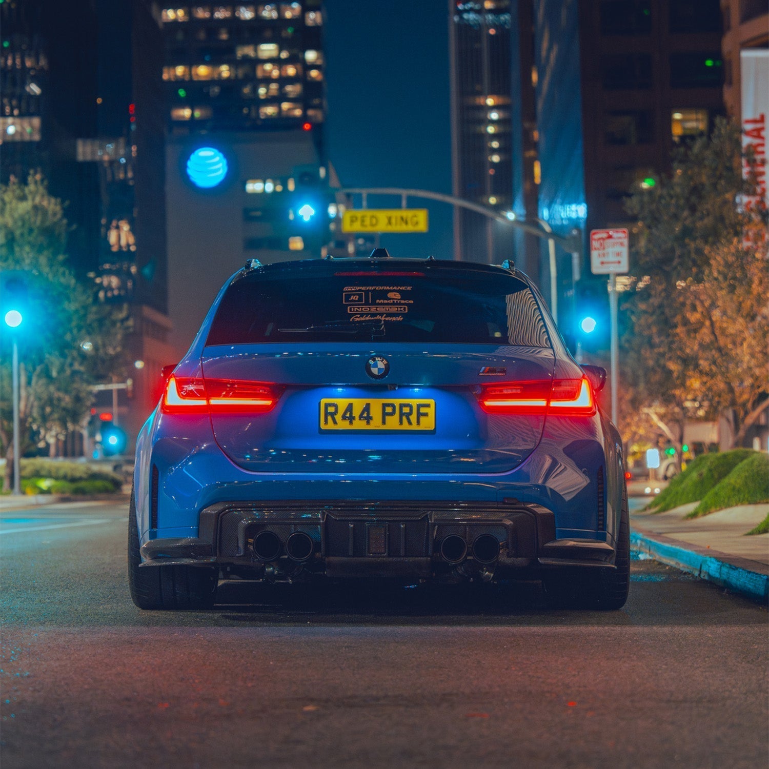 MHC+ BMW G80/G81 M3 & G82/G83 M4 DF1 Pre Preg Carbon Fibre LED Rear Diffuser