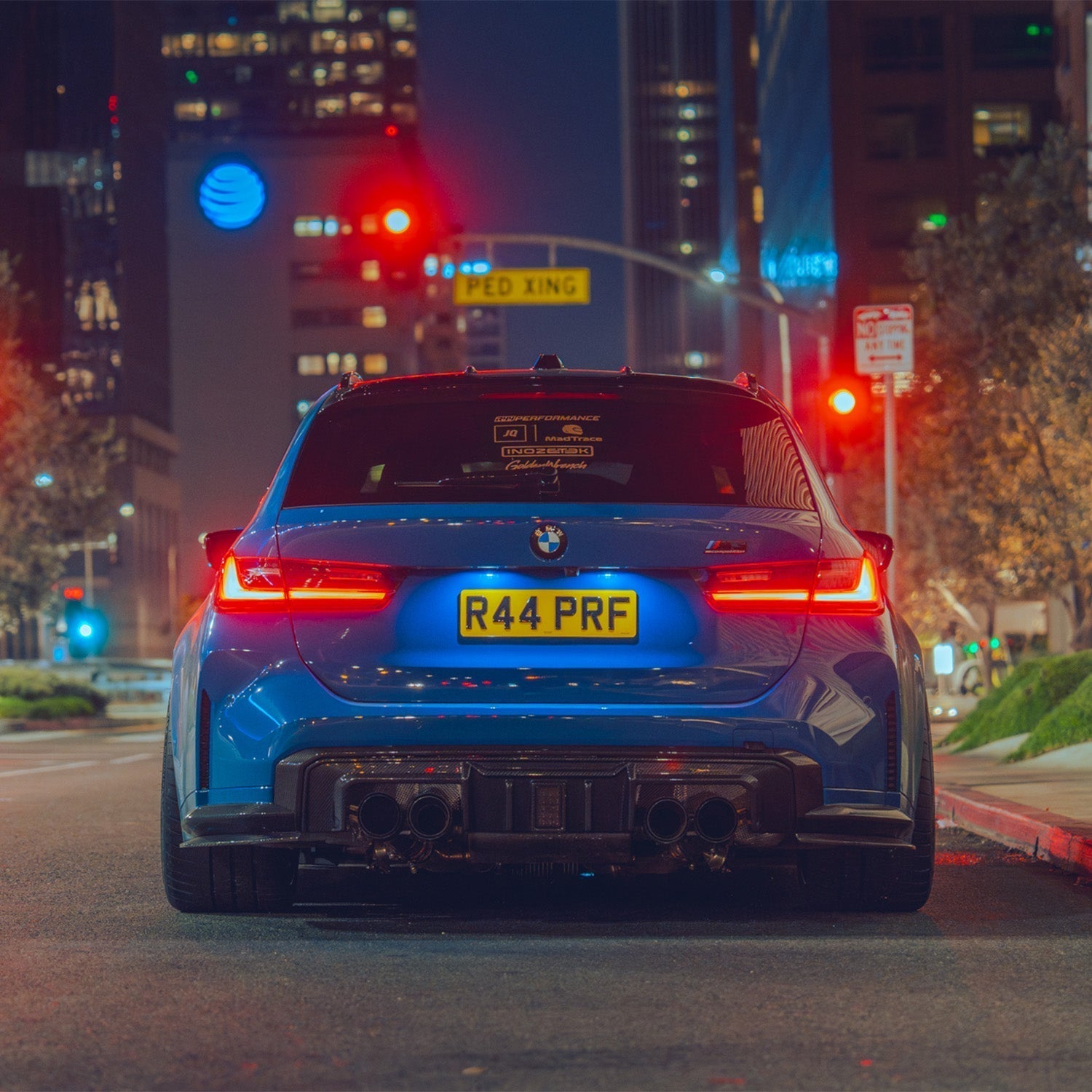 MHC+ BMW G80/G81 M3 & G82/G83 M4 DF1 Pre Preg Carbon Fibre LED Rear Diffuser