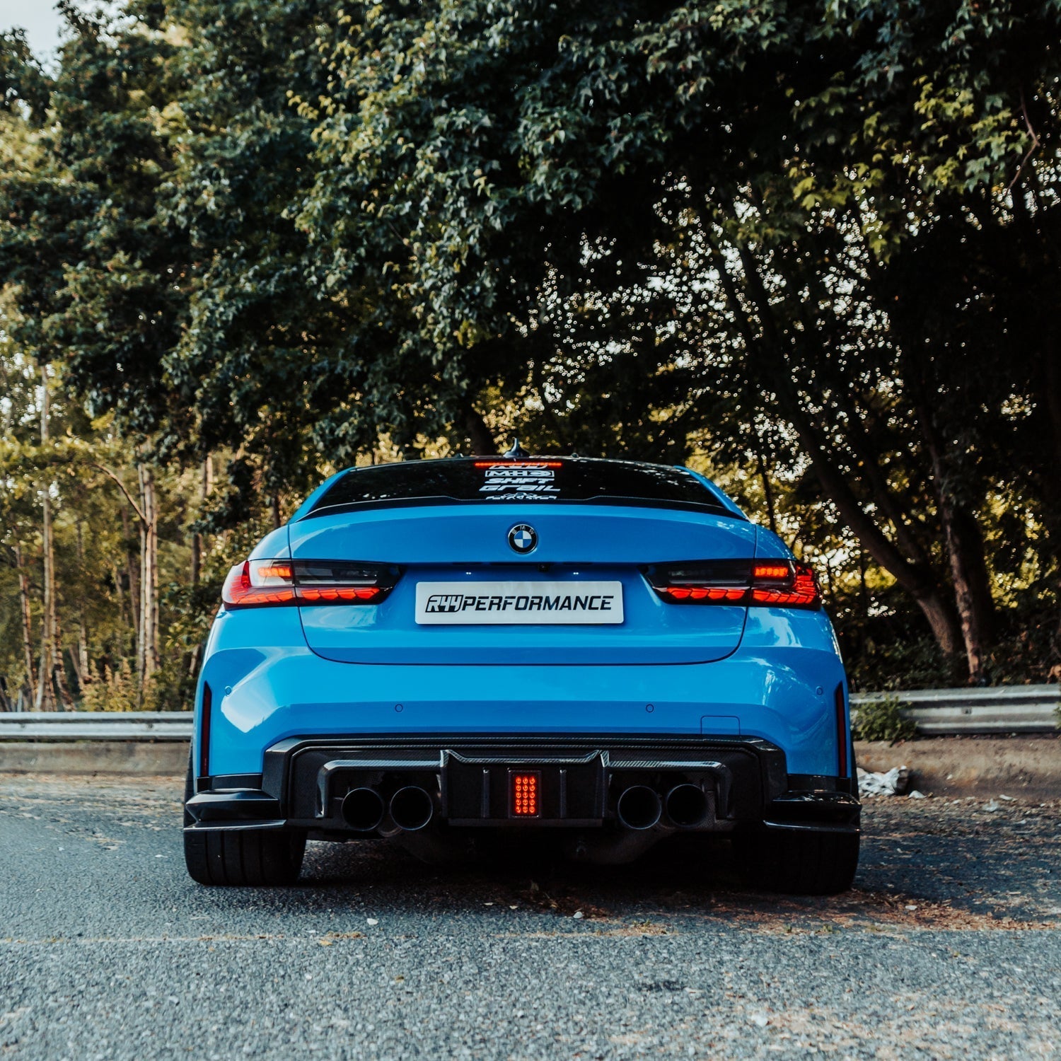 MHC+ BMW G80/G81 M3 & G82/G83 M4 DF1 Pre Preg Carbon Fibre LED Rear Diffuser