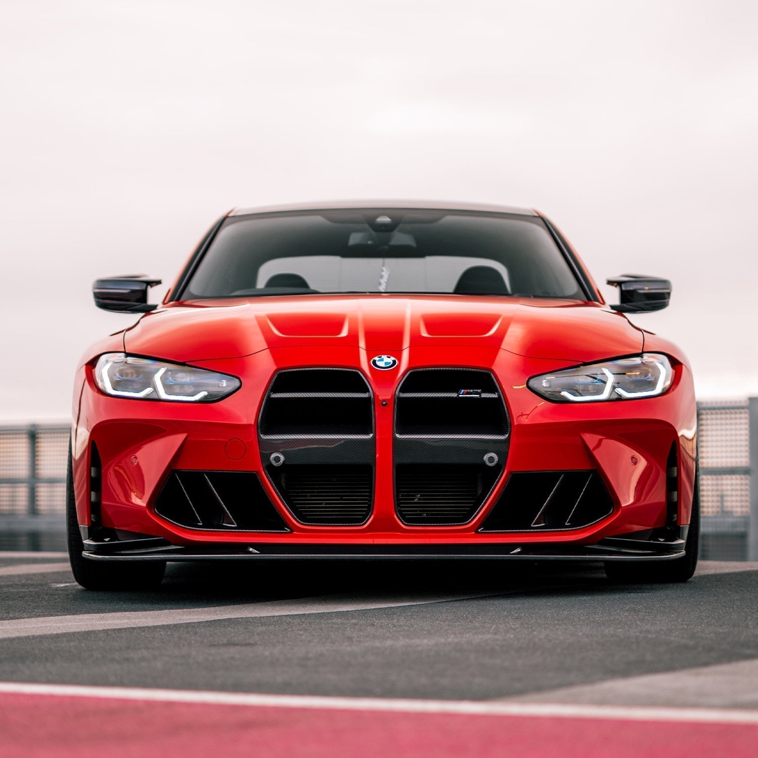 MHC+ BMW G80/G81 M3 & G82/G83 M4 Pre Preg Carbon Fibre GT Style Front Grille With ACC