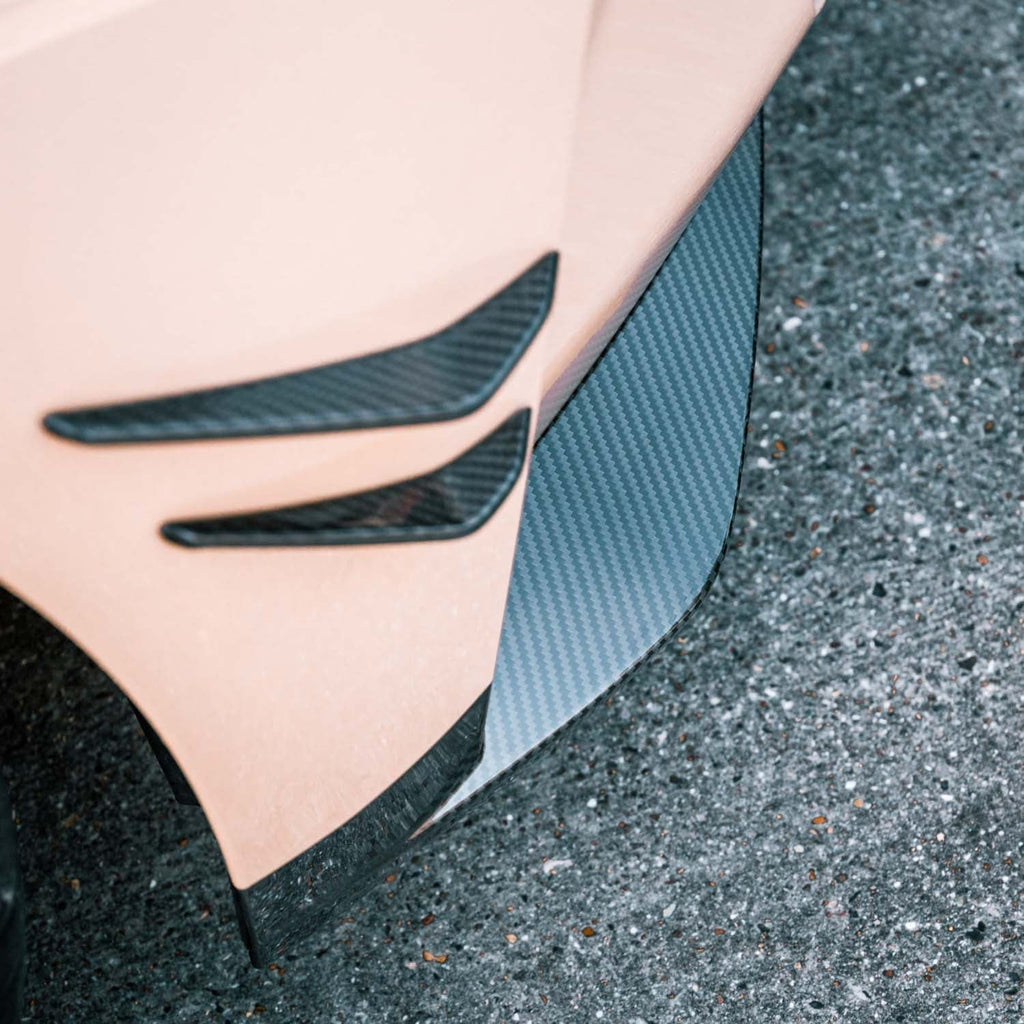 MHC+ BMW G80/G81 M3 & G82/G83 M4 Pre Preg Carbon Fibre OEM Style Replacement Front Side Splitters