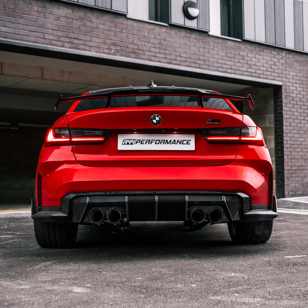 MHC+ BMW G80/G81 M3 & G82/G83 M4 Pre Preg Carbon Fibre Performance Style Rear Diffuser