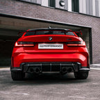 MHC+ BMW G80/G81 M3 & G82/G83 M4 Pre Preg Carbon Fibre Performance Style Rear Diffuser