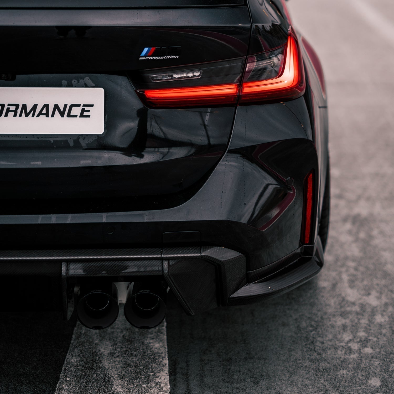 MHC+ BMW G80/G81 M3 & G82/G83 M4 Pre Preg Carbon Fibre Rear Bumper Insert