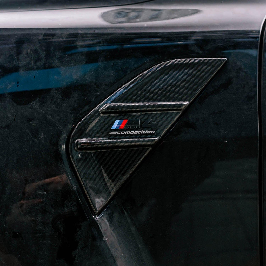 MHC+ BMW G82 & G83 M4 Pre Preg Carbon Fibre Full Replacement Side Badges