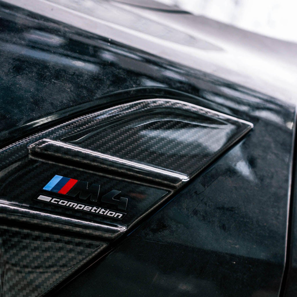 MHC+ BMW G82 & G83 M4 Pre Preg Carbon Fibre Full Replacement Side Badges