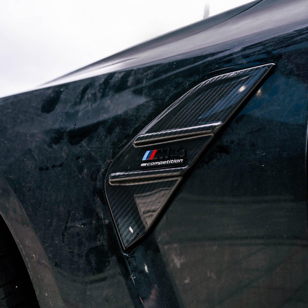 MHC+ BMW G82 & G83 M4 Pre Preg Carbon Fibre Full Replacement Side Badges
