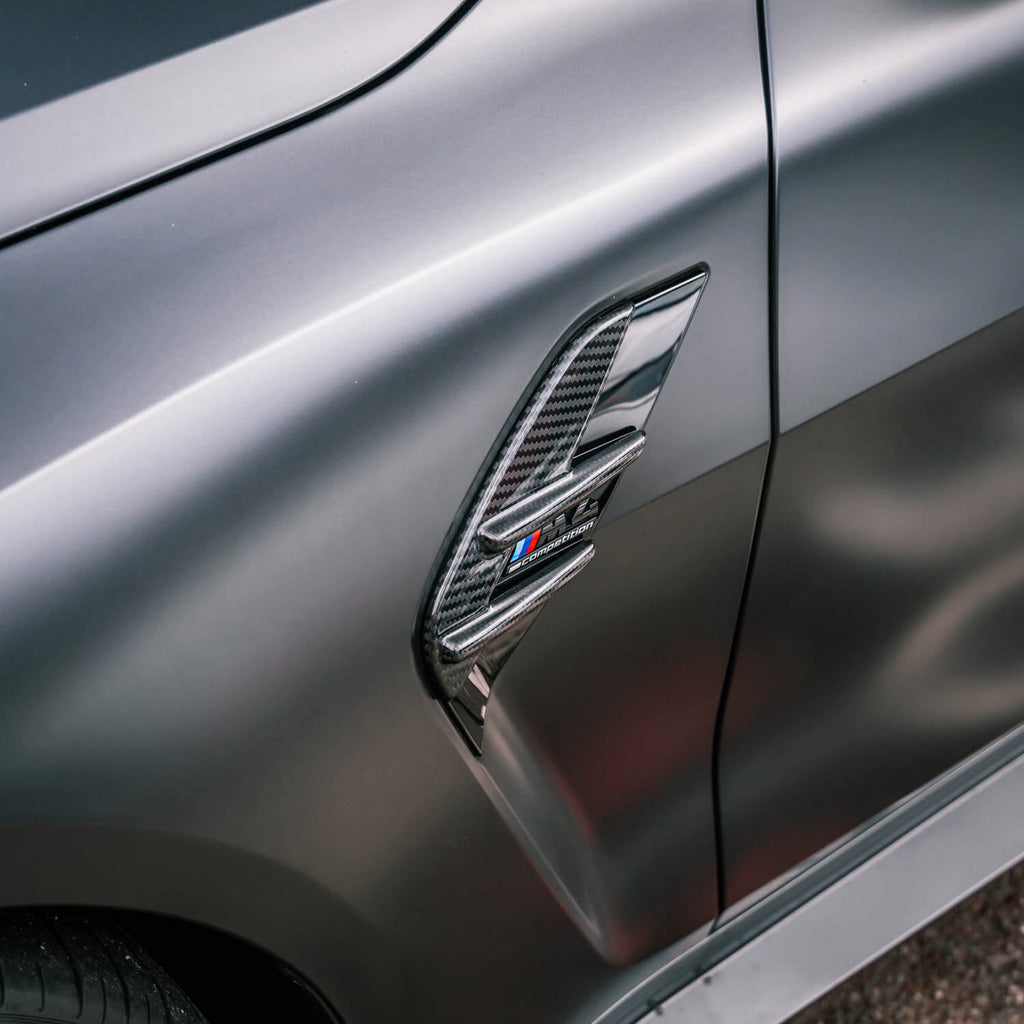MHC+ BMW G82 & G83 M4 Pre Preg Carbon Fibre Side Fender Badge Covers
