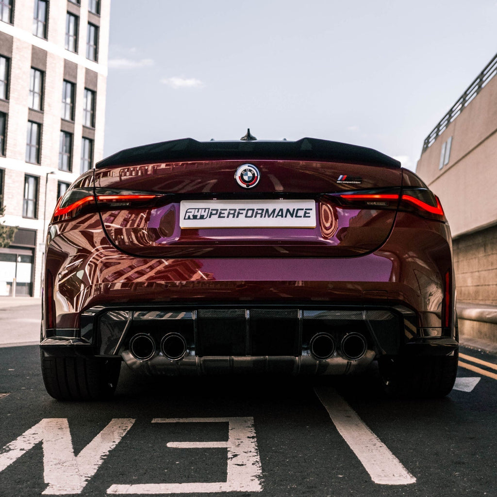 MHC+ BMW G82 M4 Coupe Pre Preg Carbon Fibre Ducktail Style Rear Spoiler