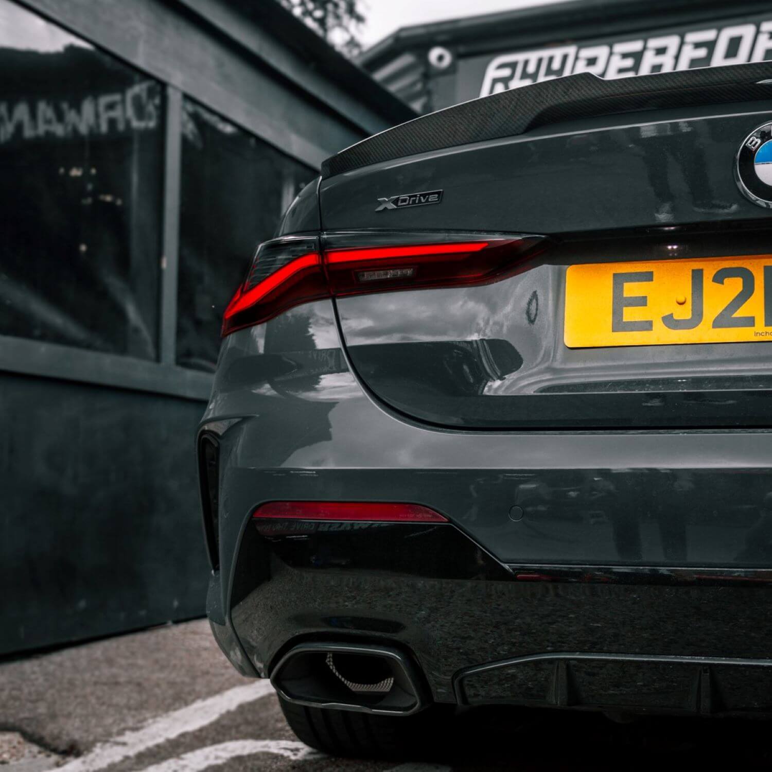 MHC+ BMW G82 M4 Coupe Pre Preg Carbon Fibre 'M4 Style' Rear Spoiler