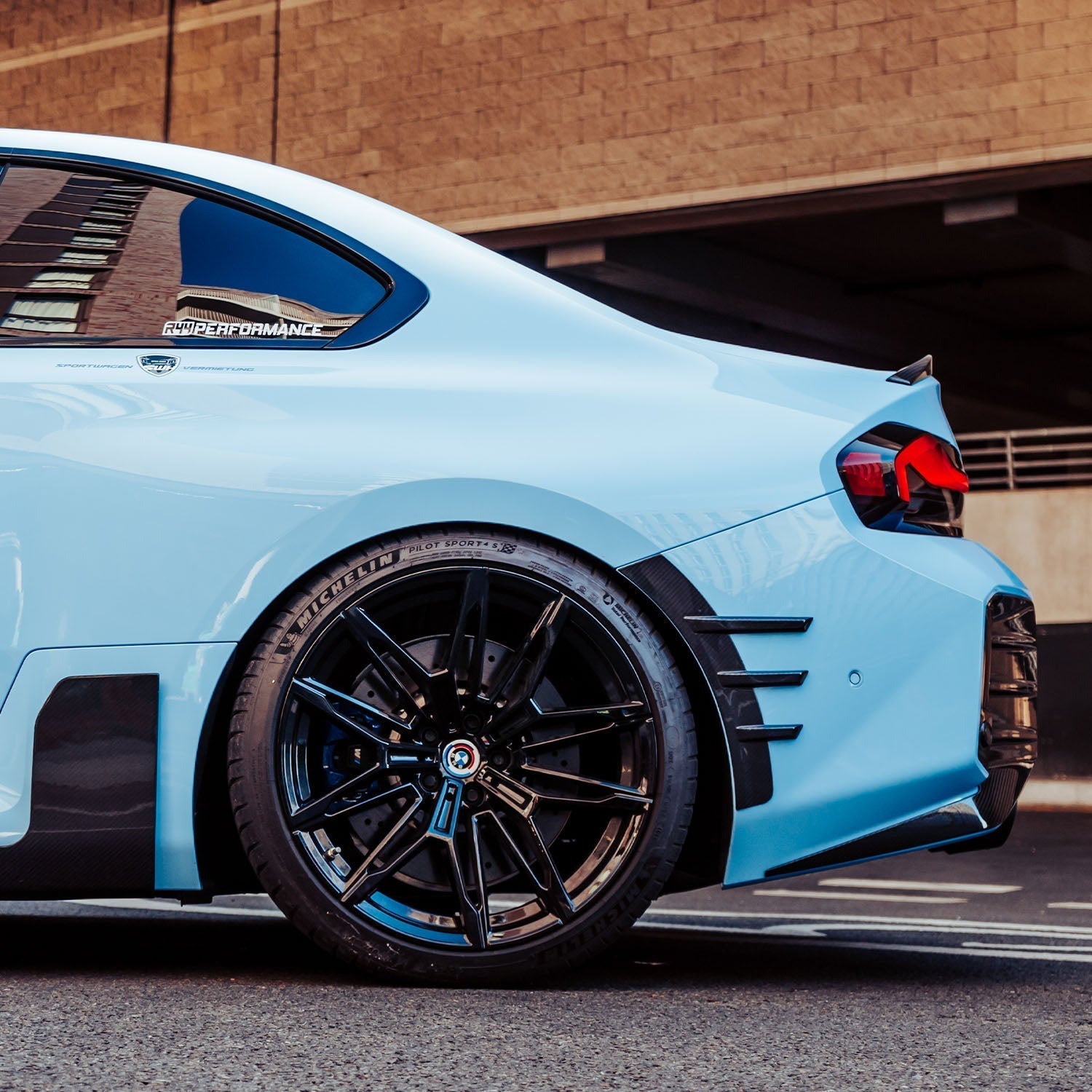 MHC+ BMW G87 M2 Pre Preg Carbon Fibre Performance Style Rear Side Fender Trims