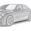 ADRO BMW G60 5-Series Carbon Fiber Side Skirts