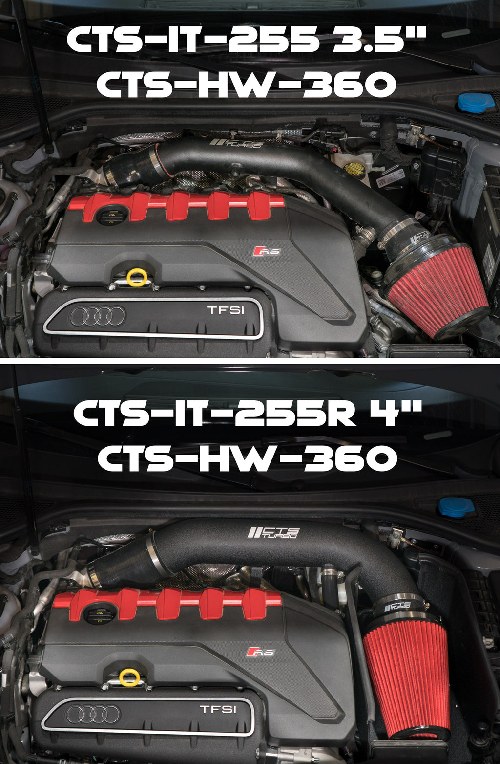 CTS TURBO 4″ TURBO INLET PIPE FOR 8V AUDI RS3/8S AUDI TT-RS
