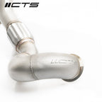 CTS Turbo MQB AWD Exhaust Downpipe with HIGH FLOW CAT (MK7/MK7.5 Golf AWD, Golf R, A3/S3/TT/TT-S Quattro)