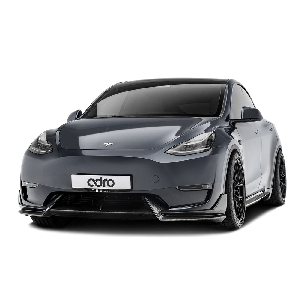 ADRO Tesla Model Y Carbon Fiber Front Lip (2022-2024)