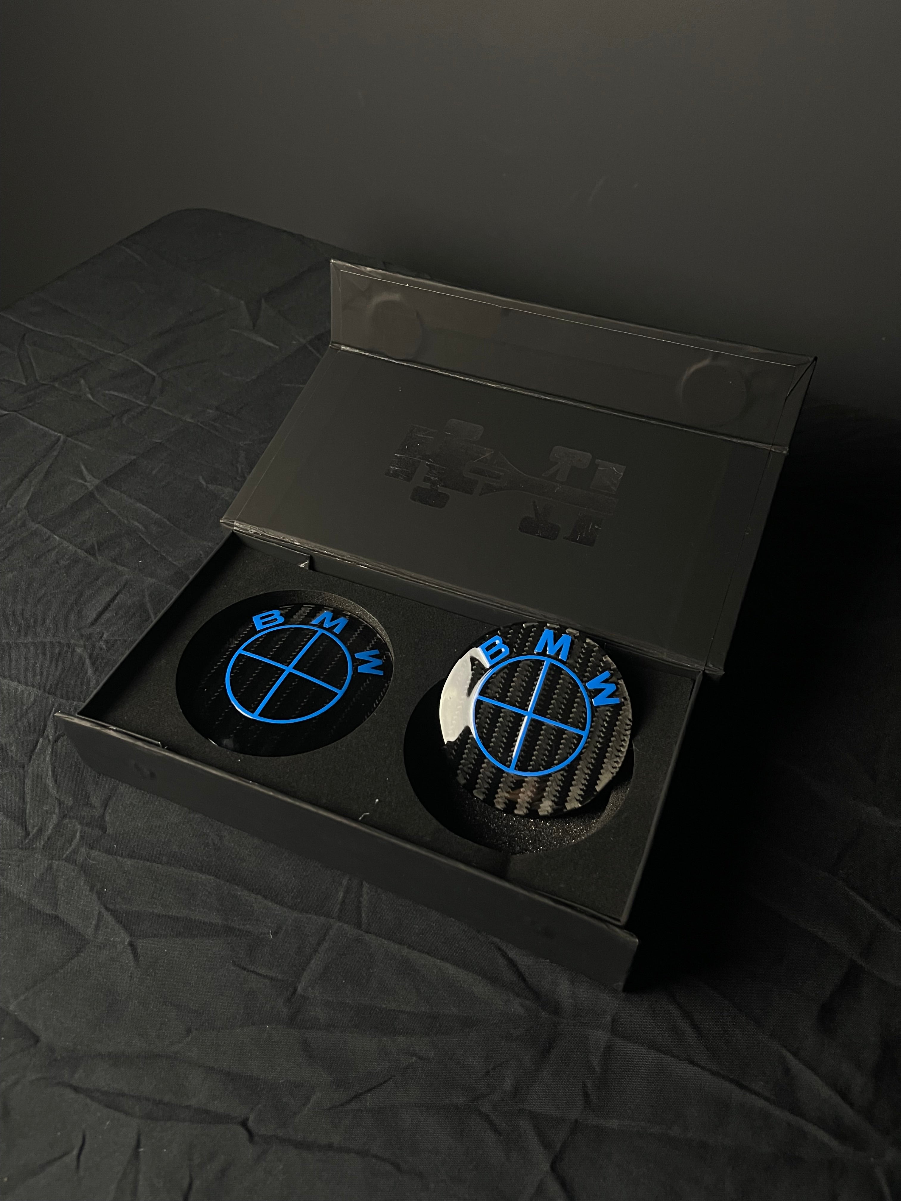 Custom BMW Carbon Composite Hood/Trunk Badges