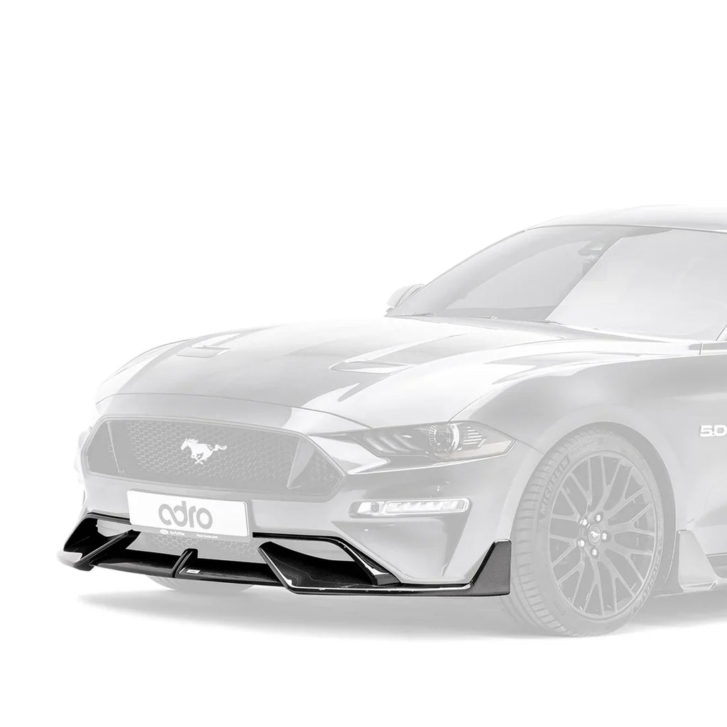 ADRO Ford Mustang Carbon Fiber Upper + Lower Lip Set (2018-2023)