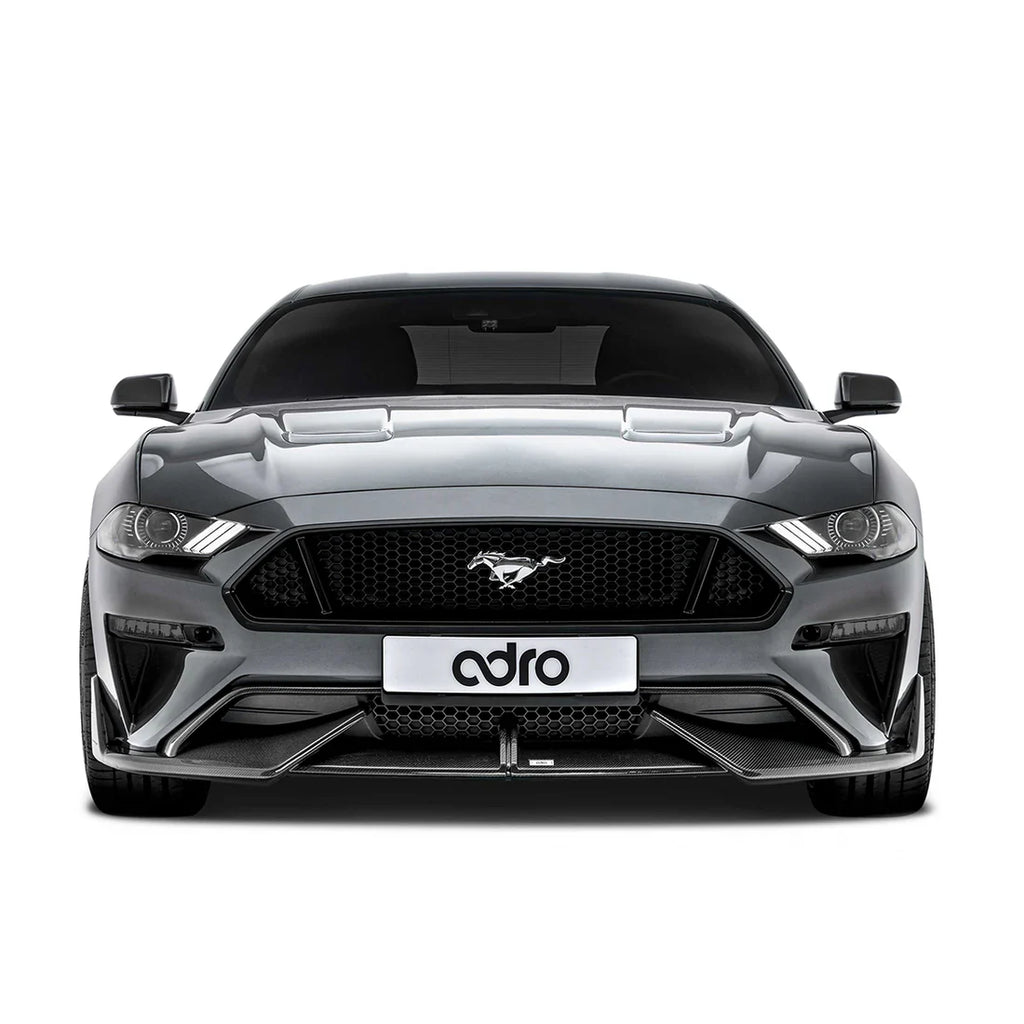 ADRO Ford Mustang Carbon Fiber Upper + Lower Lip Set (2018-2023)