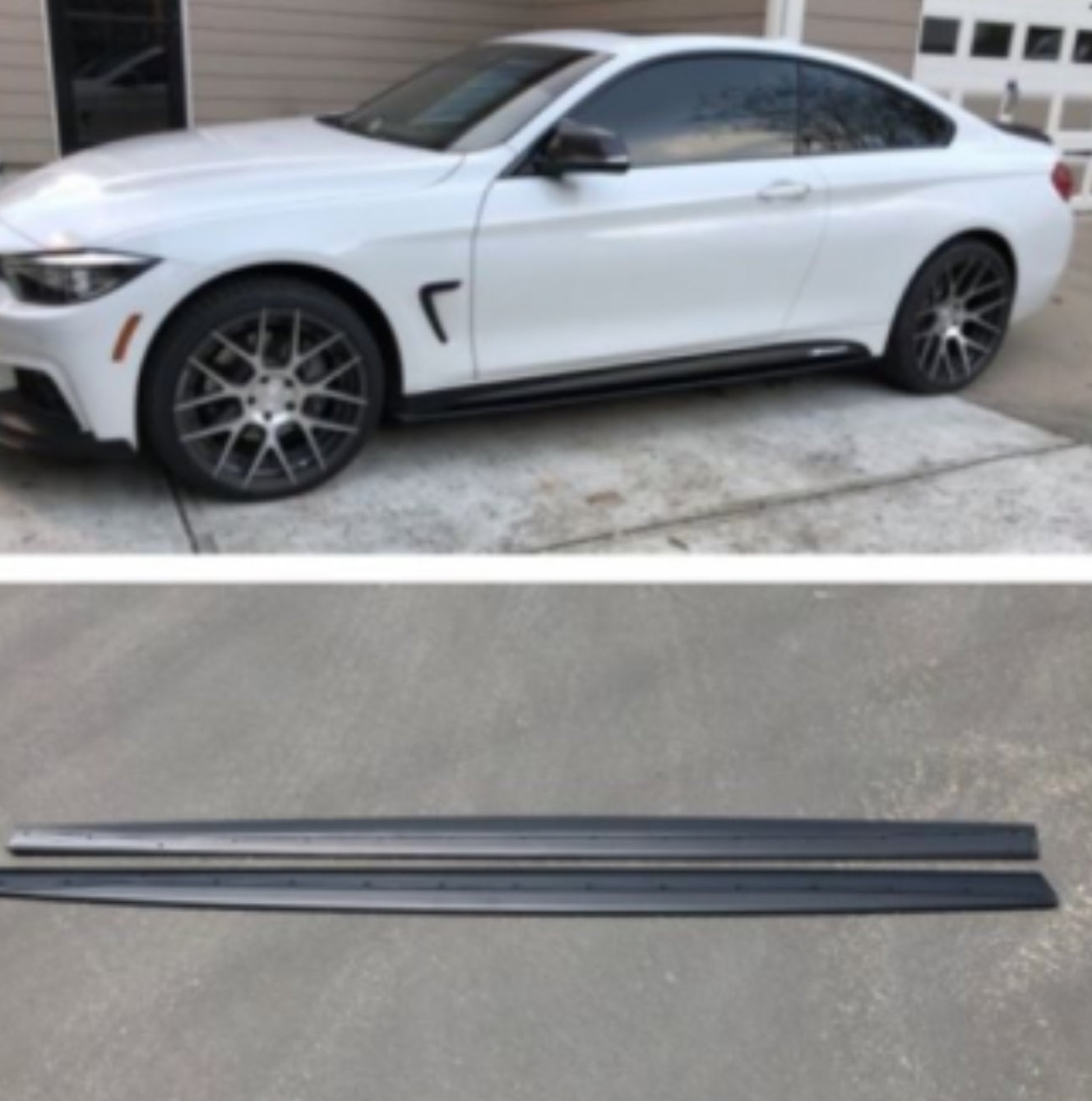 2014-2019 F32 F33 PERFORMANCE BLACK SIDE SKIRT EXTENSIONS