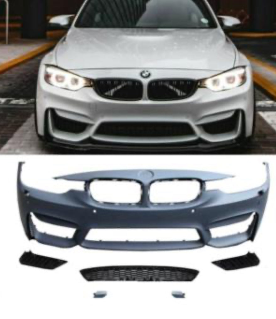 F30 2012-2018 M3 CONVERSION FRONT BUMPER
POLY PLASTIC - DIRECT FIT - PRIMER FINISH