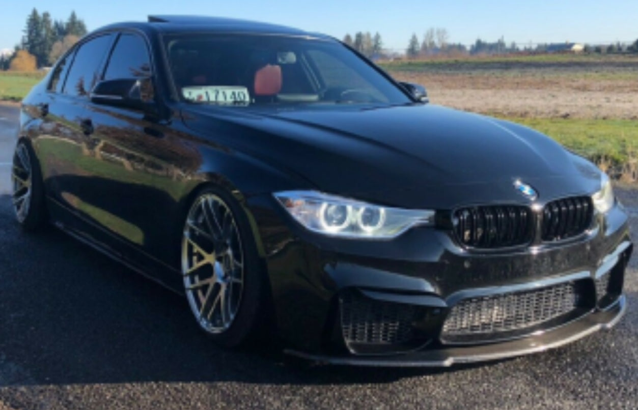 F30 2012-2018 CARBON KR STYLE FRONT LIP FOR M3 REPLICA BUMPER