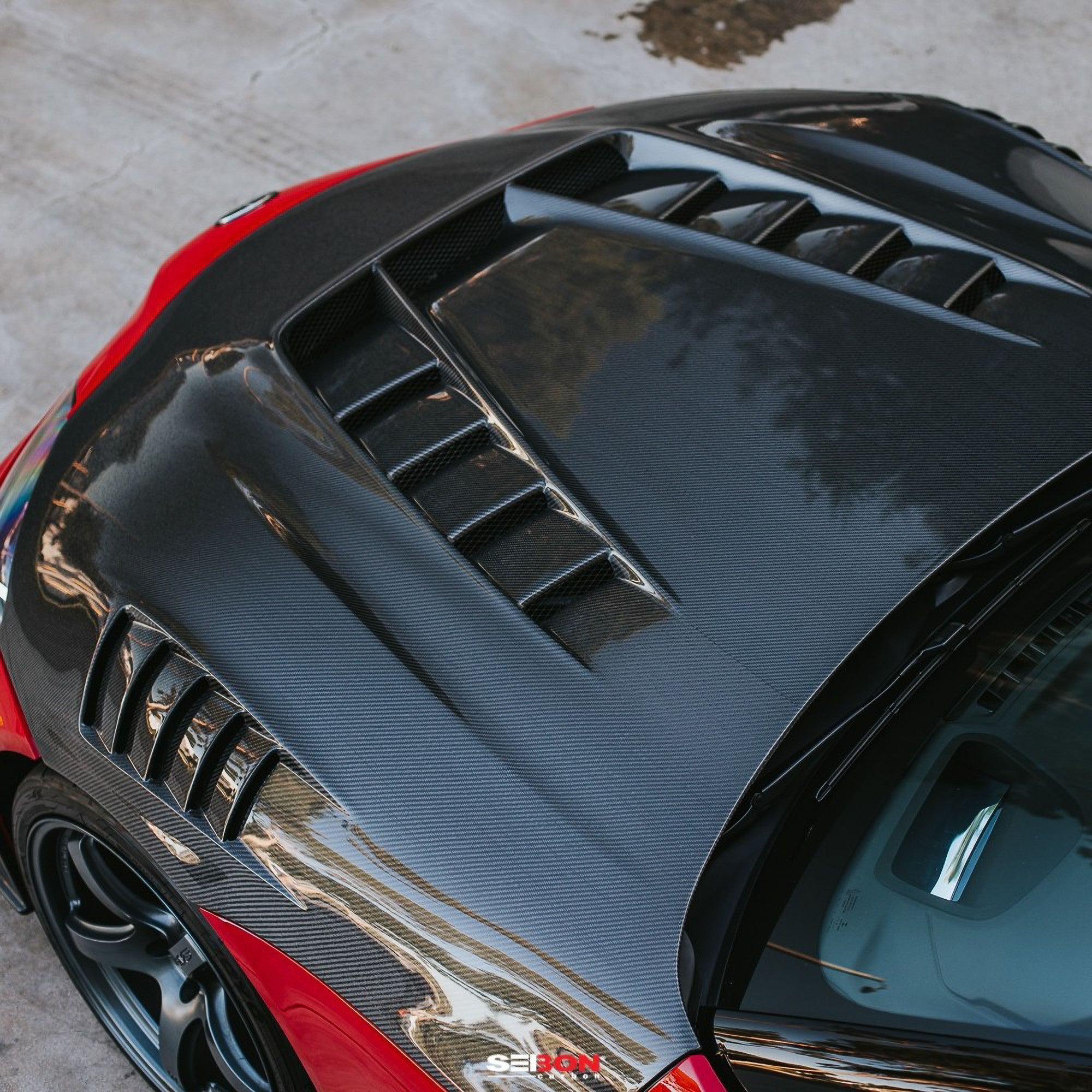 Seibon Carbon TV-Style Double Sided Carbon Fiber Hood For 2020-2026 Toyota GR Supra