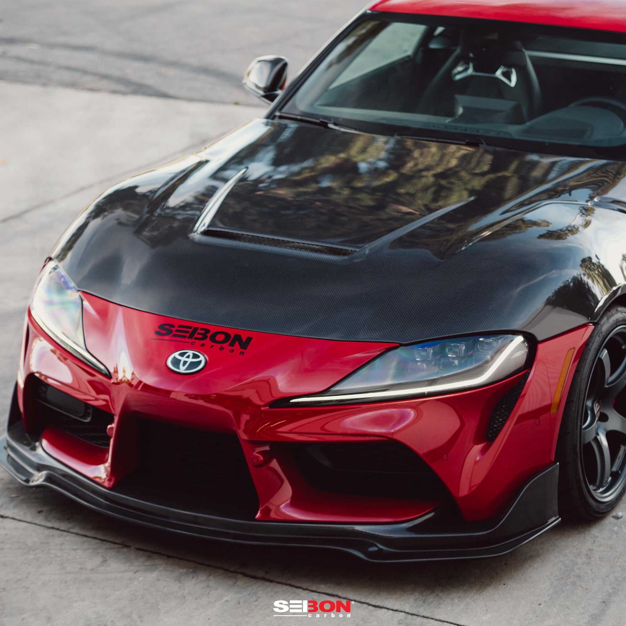Seibon Carbon VS-Style Double Sided Carbon Fiber Hood For 2020-2026 Toyota GR Supra