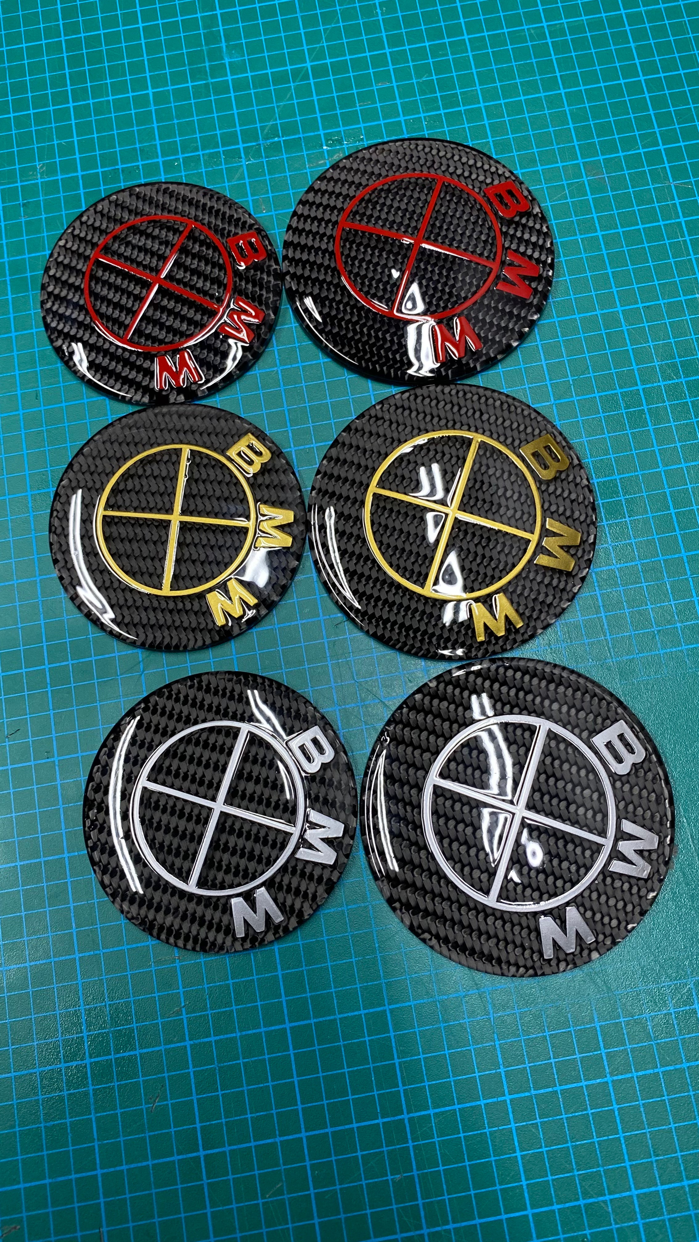 Custom BMW Carbon Composite Hood/Trunk Badges