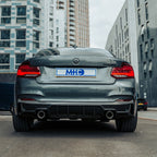 MHC+ BMW F22 F23 M235i & M240i Pre Preg Carbon Fibre Ultra Aggressive Style Rear Diffuser