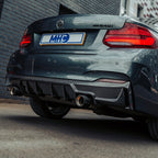 MHC+ BMW F22 F23 M235i & M240i Pre Preg Carbon Fibre Ultra Aggressive Style Rear Diffuser