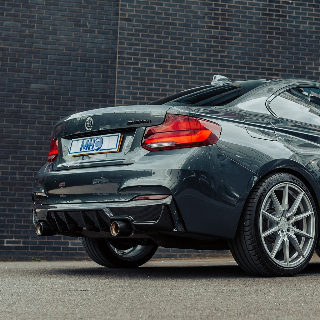MHC+ BMW F22 F23 M235i & M240i Pre Preg Carbon Fibre Ultra Aggressive Style Rear Diffuser