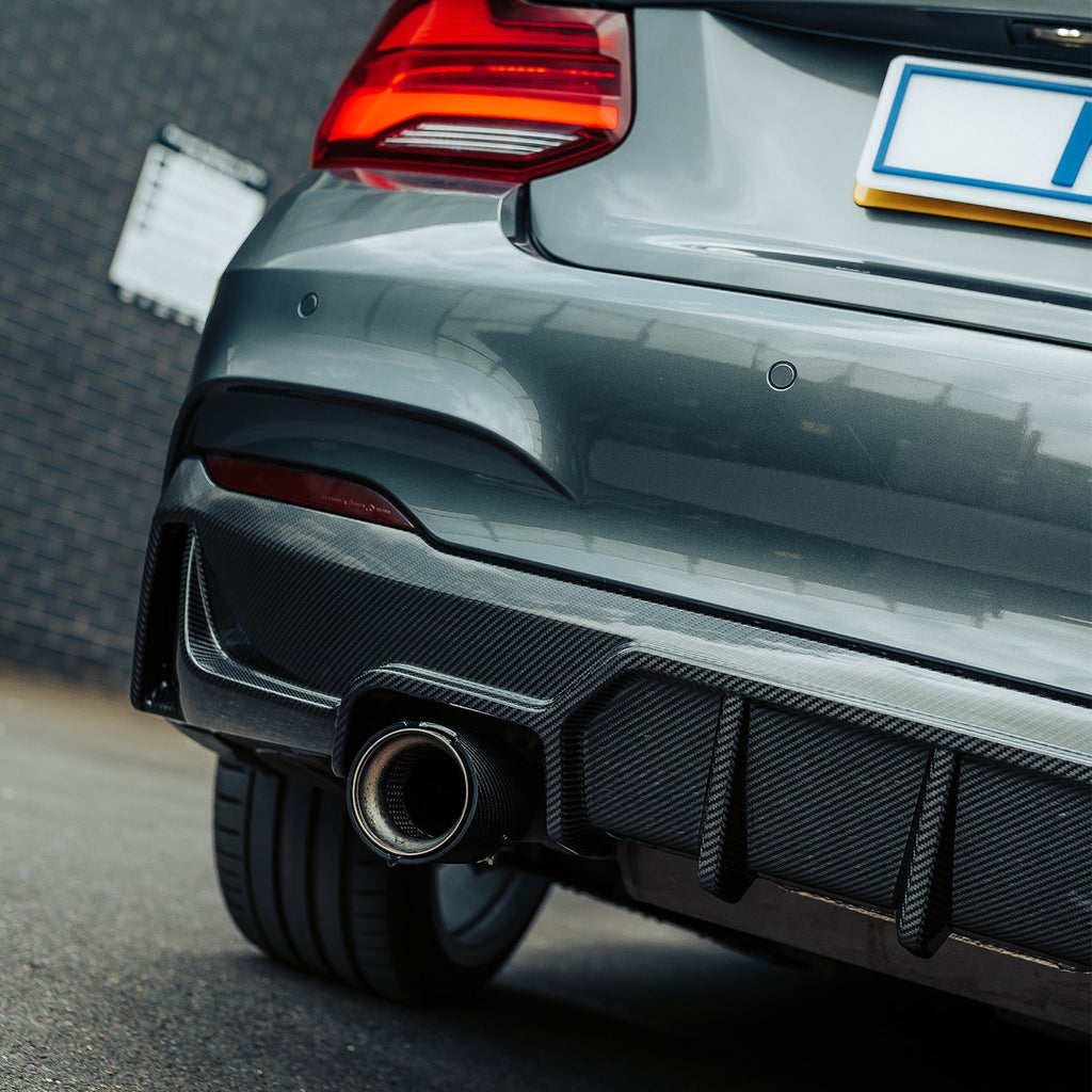 MHC+ BMW F22 F23 M235i & M240i Pre Preg Carbon Fibre Ultra Aggressive Style Rear Diffuser