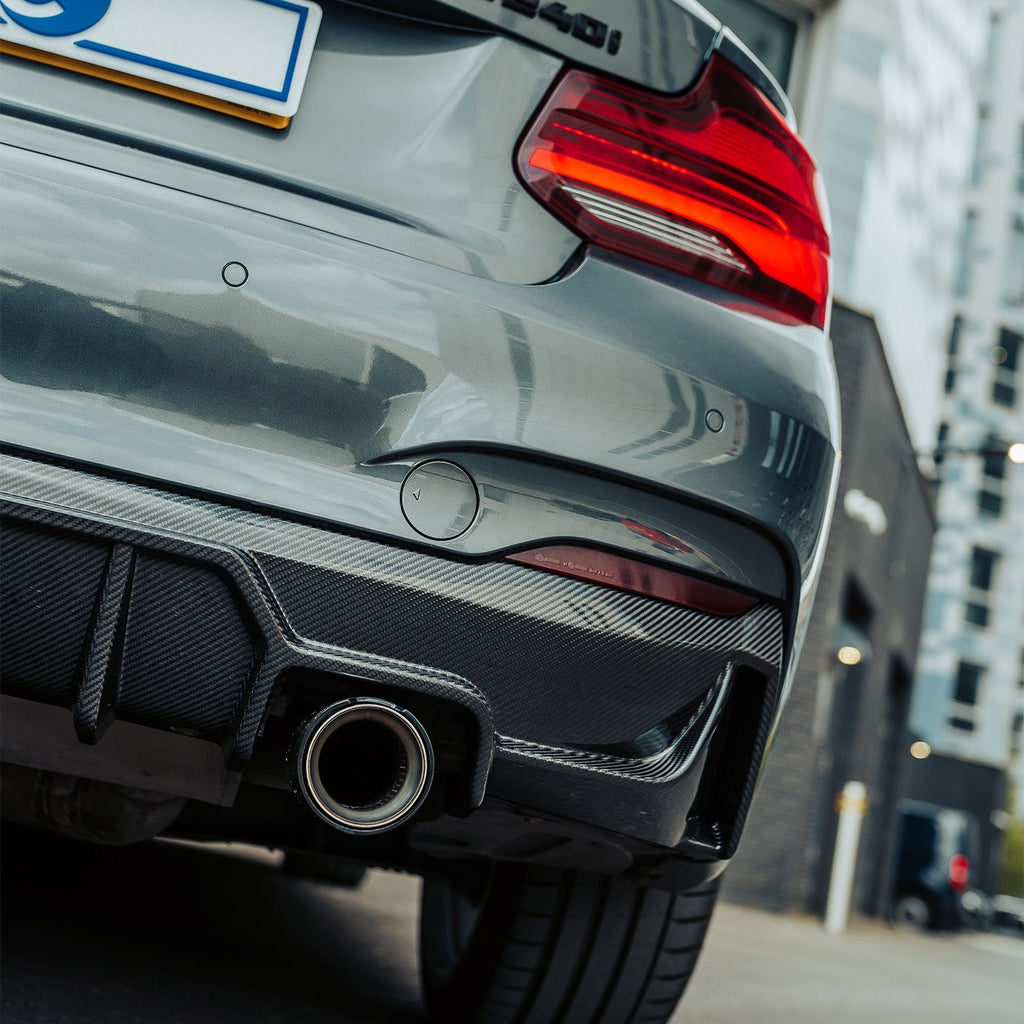 MHC+ BMW F22 F23 M235i & M240i Pre Preg Carbon Fibre Ultra Aggressive Style Rear Diffuser
