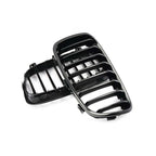 MHC Black BMW F20 & F21 1 Series Pre-LCI Gloss Black Single Slat Front Grilles