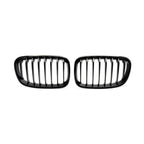 MHC Black BMW F20 & F21 1 Series Pre-LCI Gloss Black Single Slat Front Grilles
