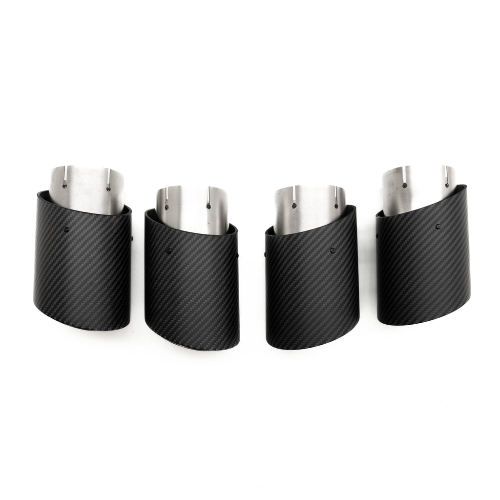R44 BMW G90 & G99 M5 Carbon Fibre Exhaust Tips Set