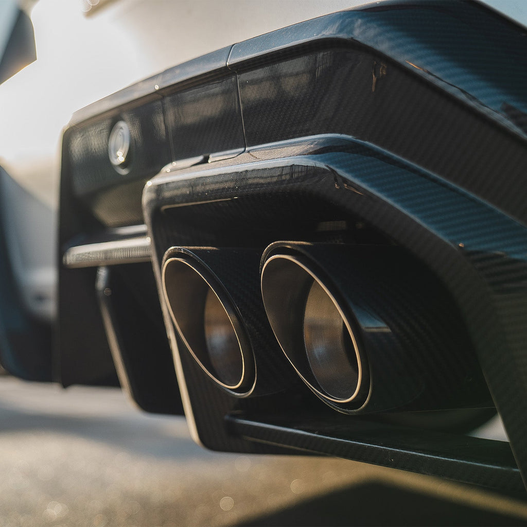 R44 BMW G90 & G99 M5 Carbon Fibre Exhaust Tips Set