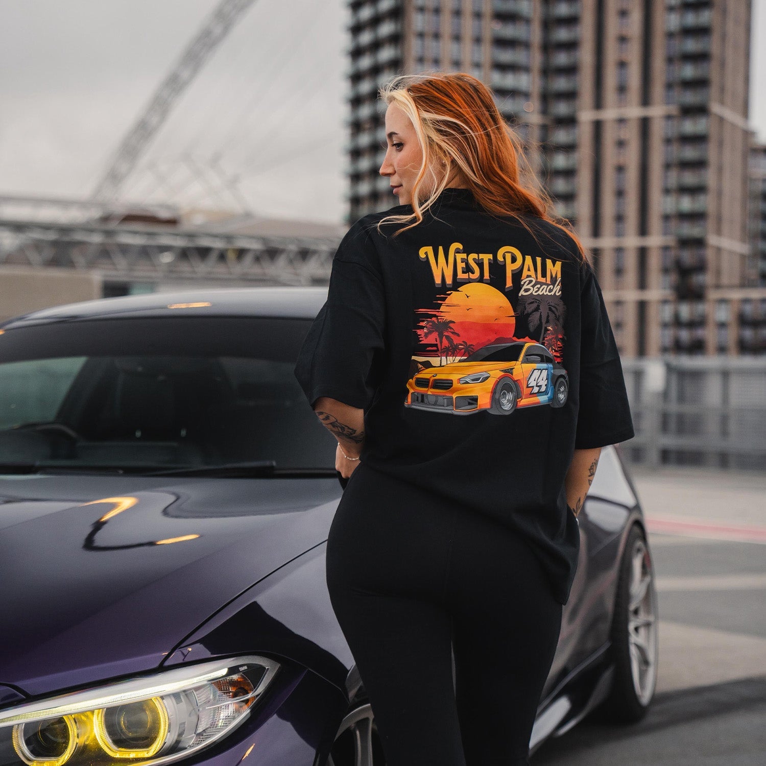 R44 Performance West Palm Beach Tee In Black