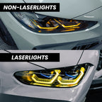 R44 BMW CSL Yellow Daytime Running Lights LED Module Set For BMW G80/G81 M3 & G82/G83 M4 (2021-2024)