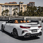 SooQoo BMW F93 M8 Gran Coupe Side Skirts In Gloss Carbon Fibre