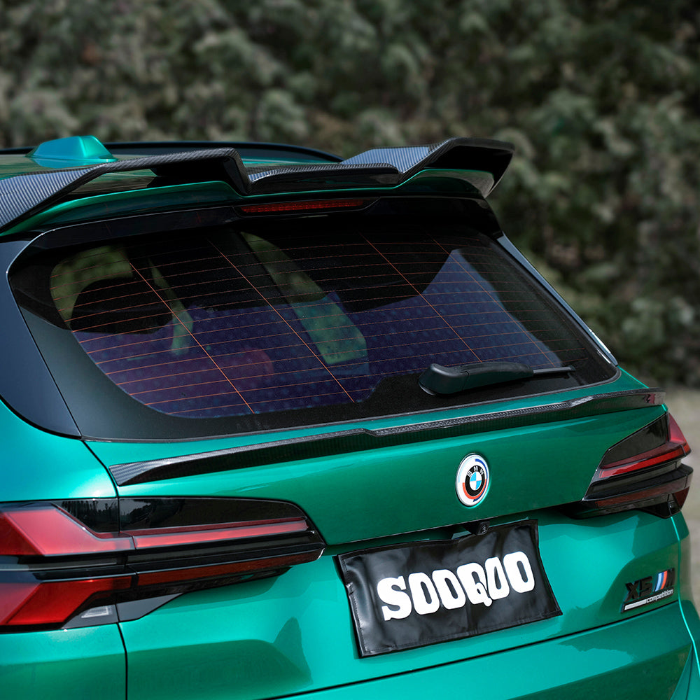 SooQoo BMW X5M F95 Trunk Spoiler In Gloss Carbon Fibre