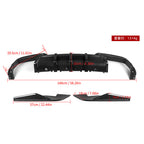 SooQoo BMW M8 F91 Rear Diffuser In Gloss Carbon Fibre