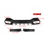 SooQoo BMW 8 Series G14 Rear Diffuser In Gloss Carbon Fibre