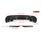 SooQoo BMW I4 G26 Rear Diffuser In Gloss Carbon Fibre