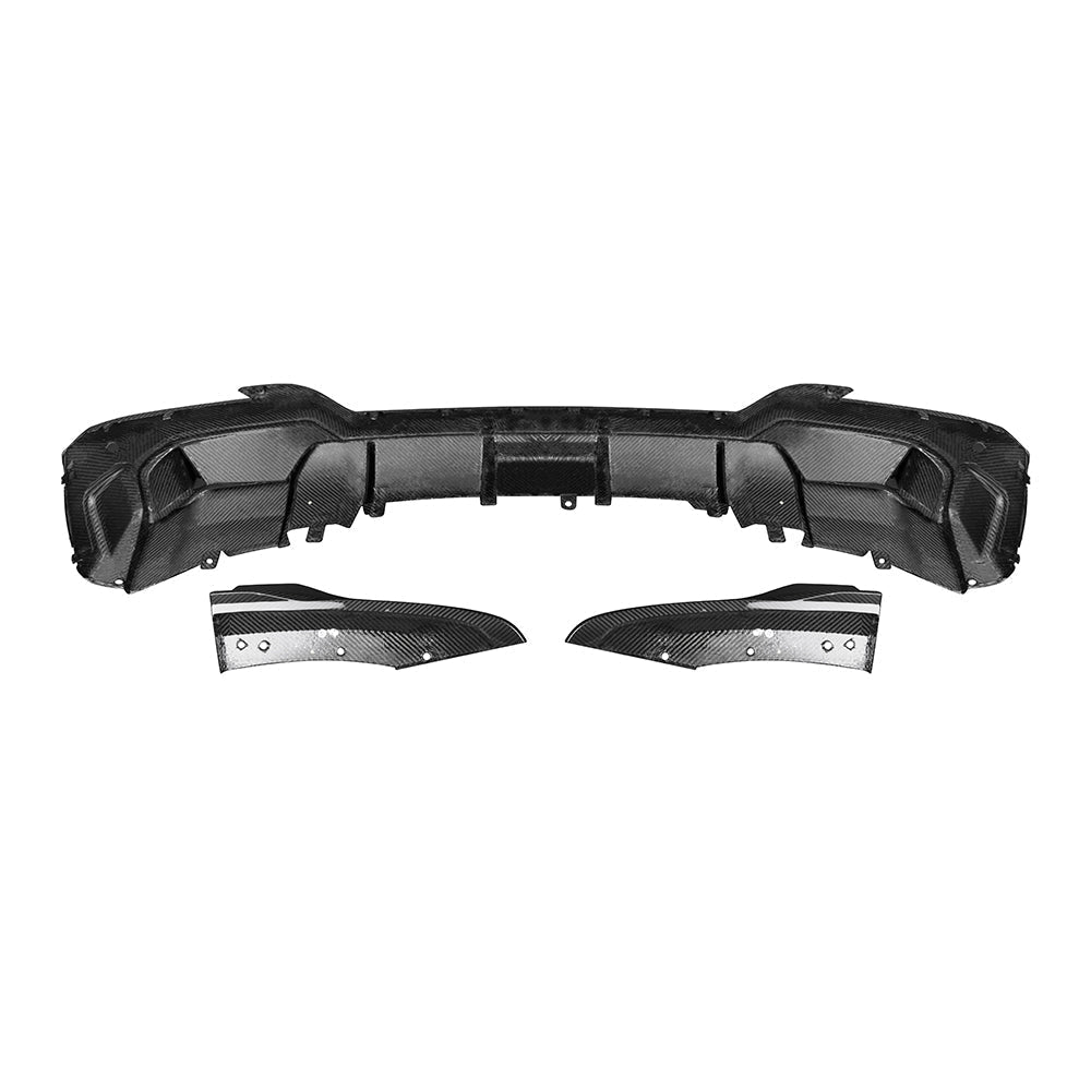 SooQoo BMW iX3 G08 Rear Diffuser In Gloss Carbon Fibre